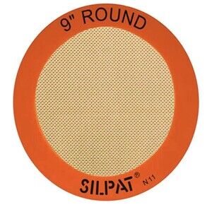 NEW Silpat Round 9” Cake Pan Silicone Mat Set Of 2